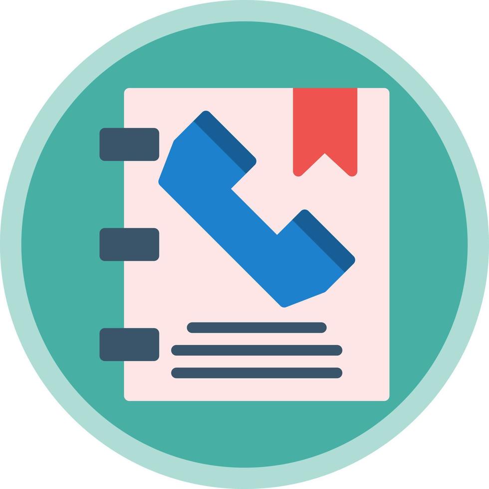 Phone Book Vector Icon Design