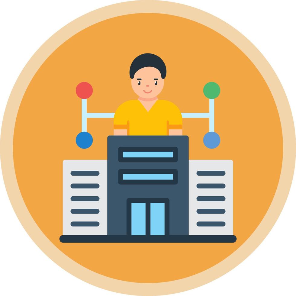 Company Structure Vector Icon Design