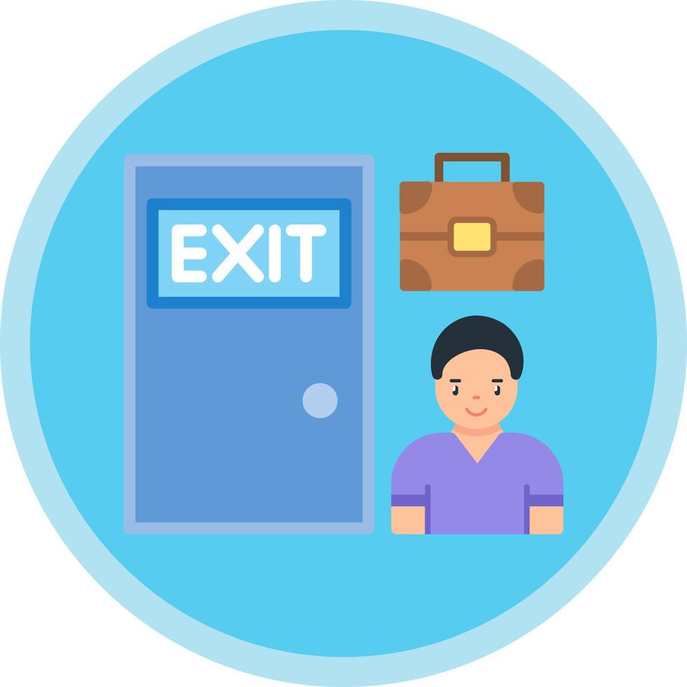 Exit Interview Vector Icon Design