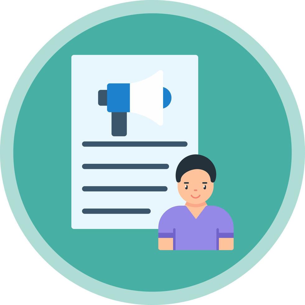 Hr Marketing Vector Icon Design