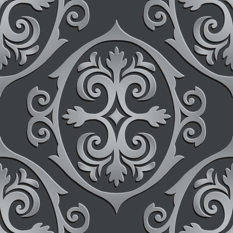 Paper Cut Floral Decorative Background vector