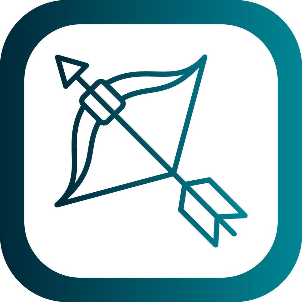 Bow Arrow Vector Icon Design