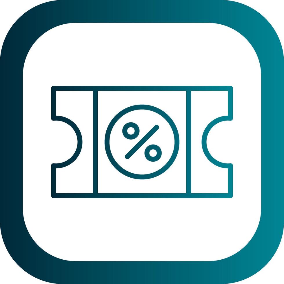 Discount Coupon Vector Icon Design