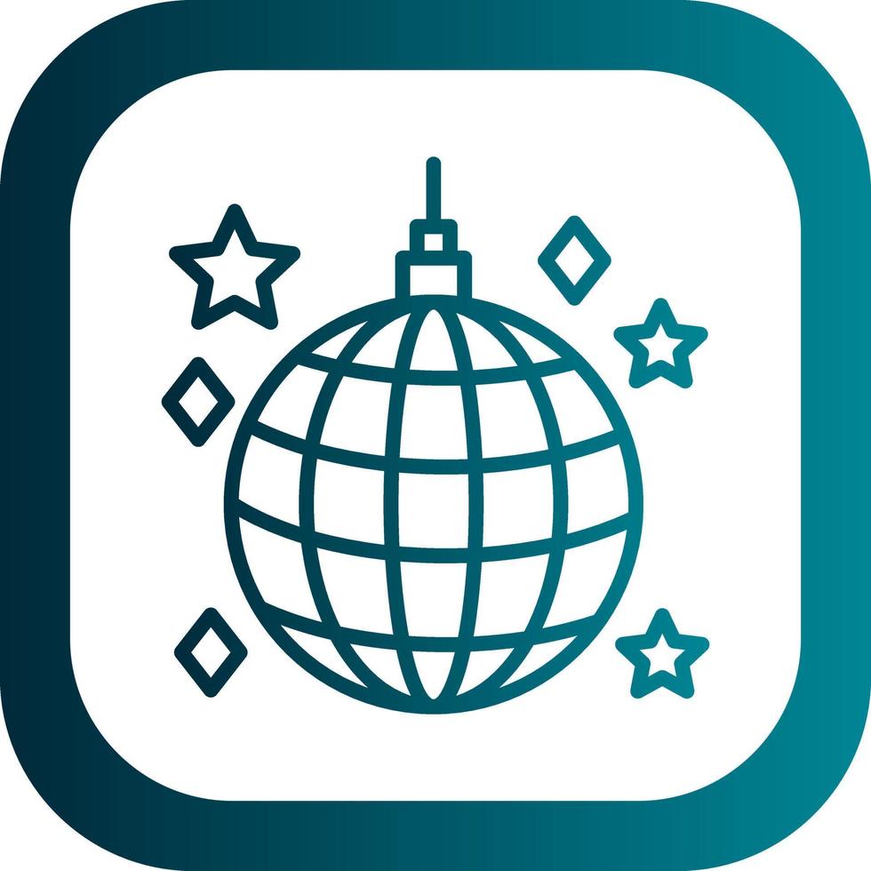 Disco Ball Vector Icon Design