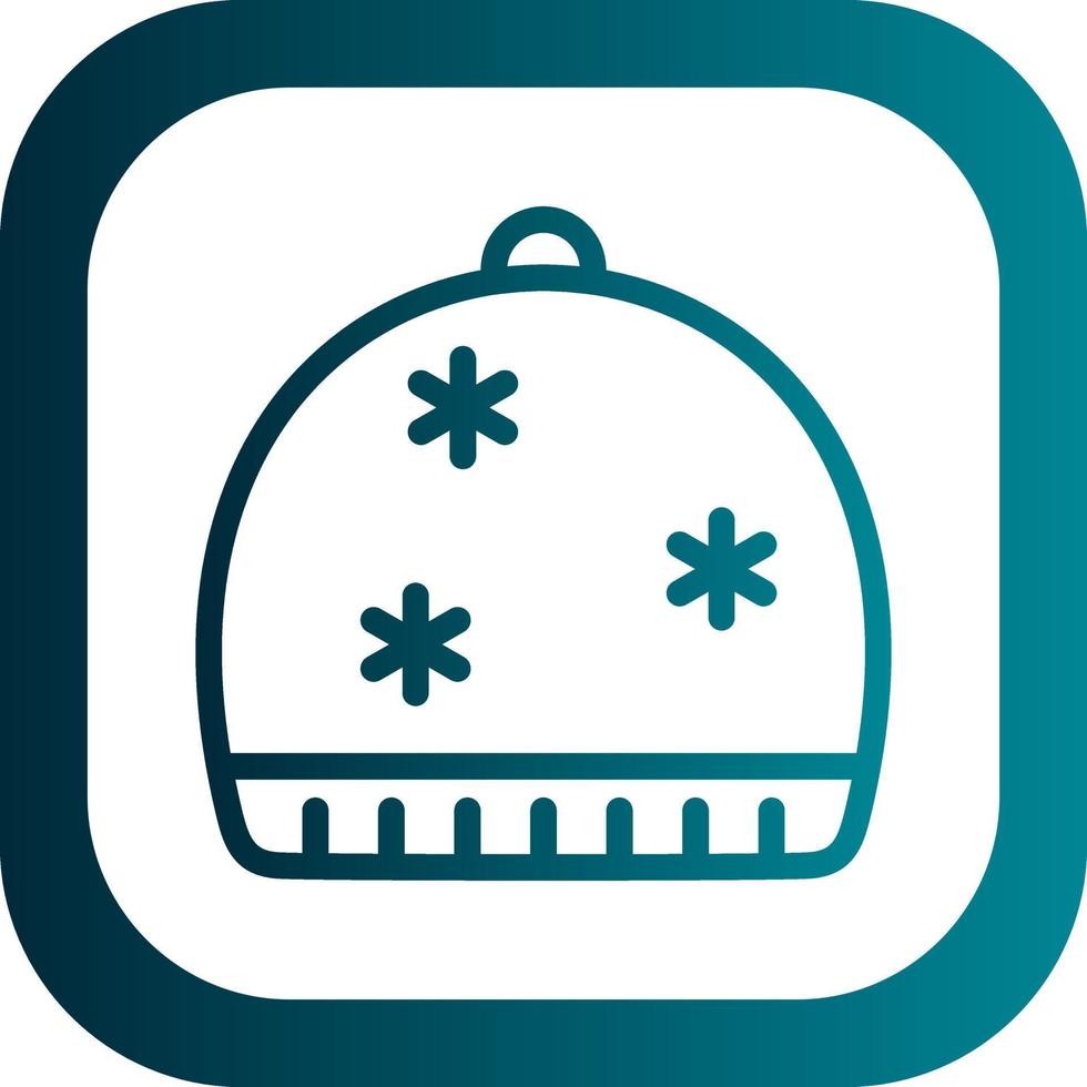 Winter Cap Vector Icon Design