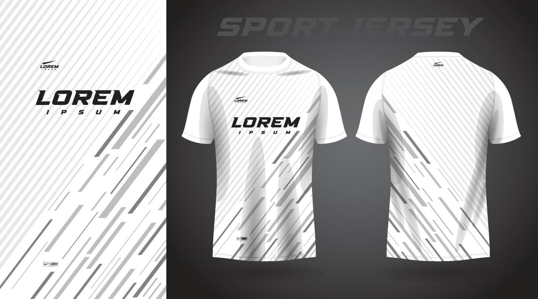 blanco gris camisa fútbol fútbol americano deporte jersey modelo diseño Bosquejo vector