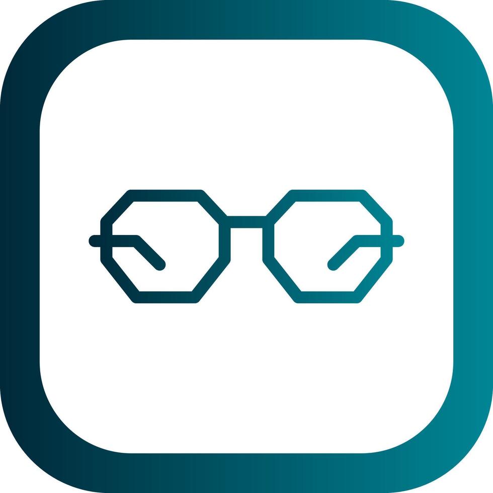 Eyeglasses Vector Icon Design
