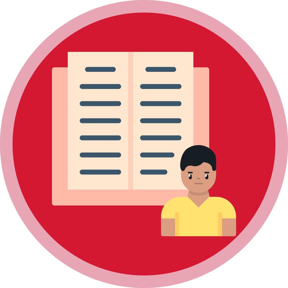 Diary Study Vector Icon Design