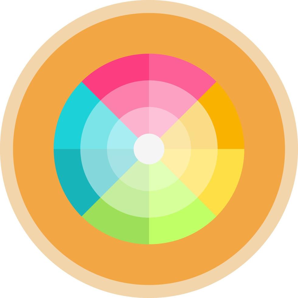 Color Wheel Vector Icon Design