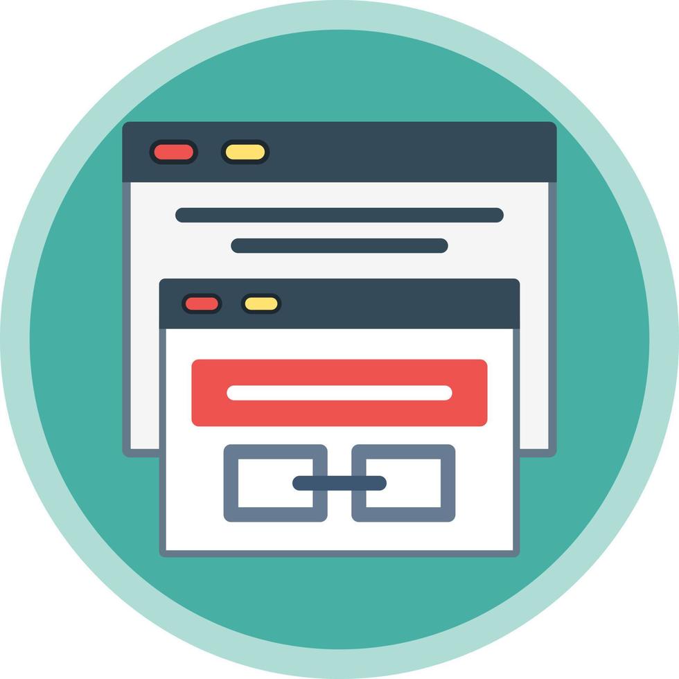 Backlink Vector Icon Design