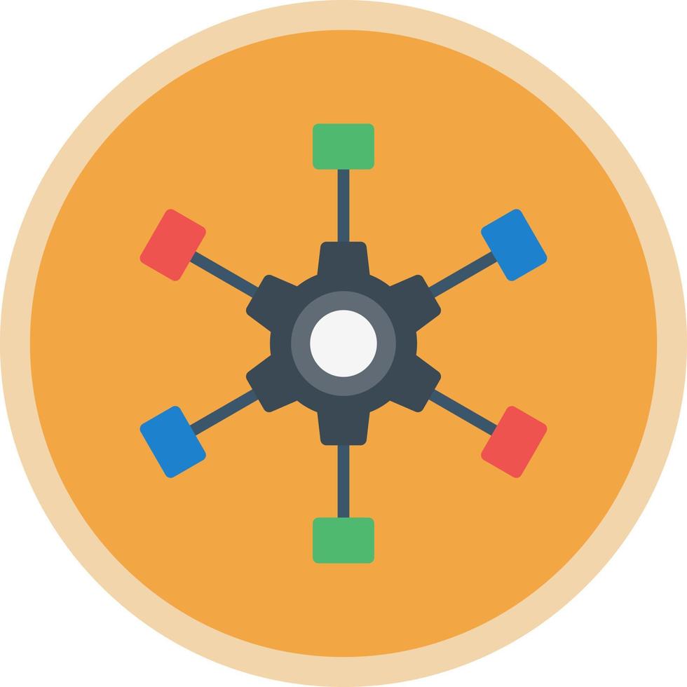 Outsource Management Vector Icon Design