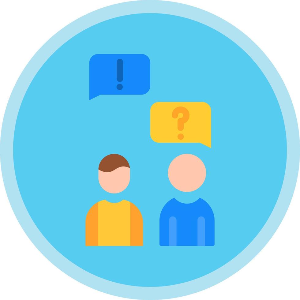 Language Barrier Vector Icon Design