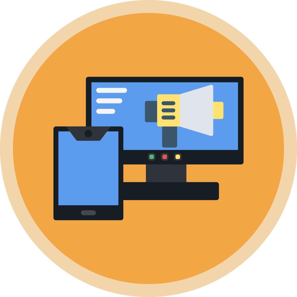 Multi Screen Marketing Vector Icon Design