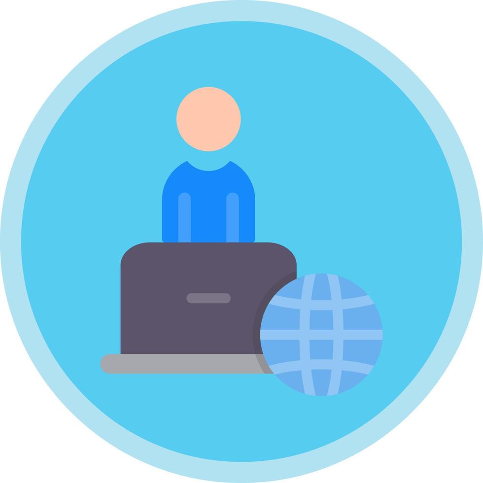 Remote Work Vector Icon Design