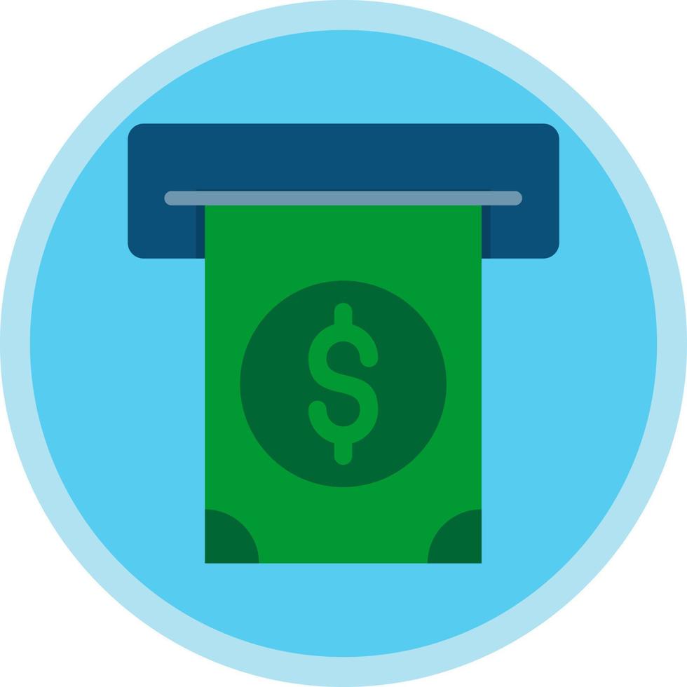 Cash Withdrawal Vector Icon Design