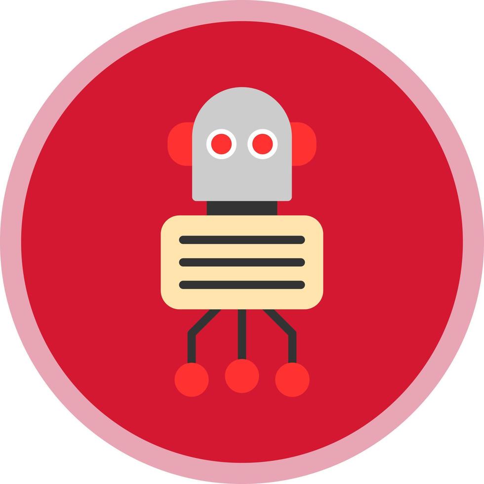 Nano Robot Vector Icon Design