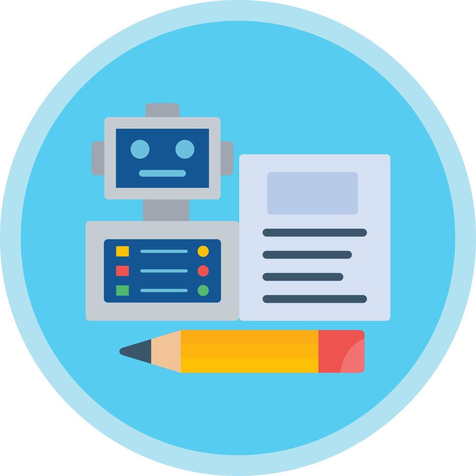 Bots Copywriting Vector Icon Design