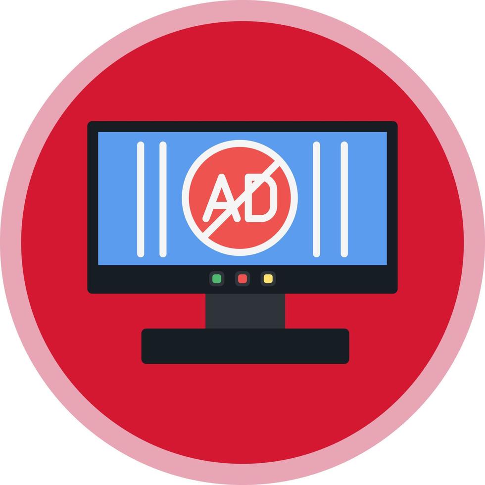 Ad Blocker Vector Icon Design