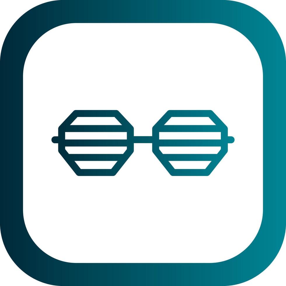 Party Glasses Vector Icon Design