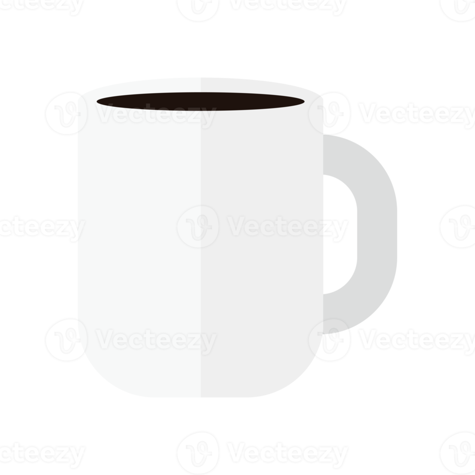 bianca tazze di caffè .Tè, caffè, acqua, cacao, boccale illustrazione. png