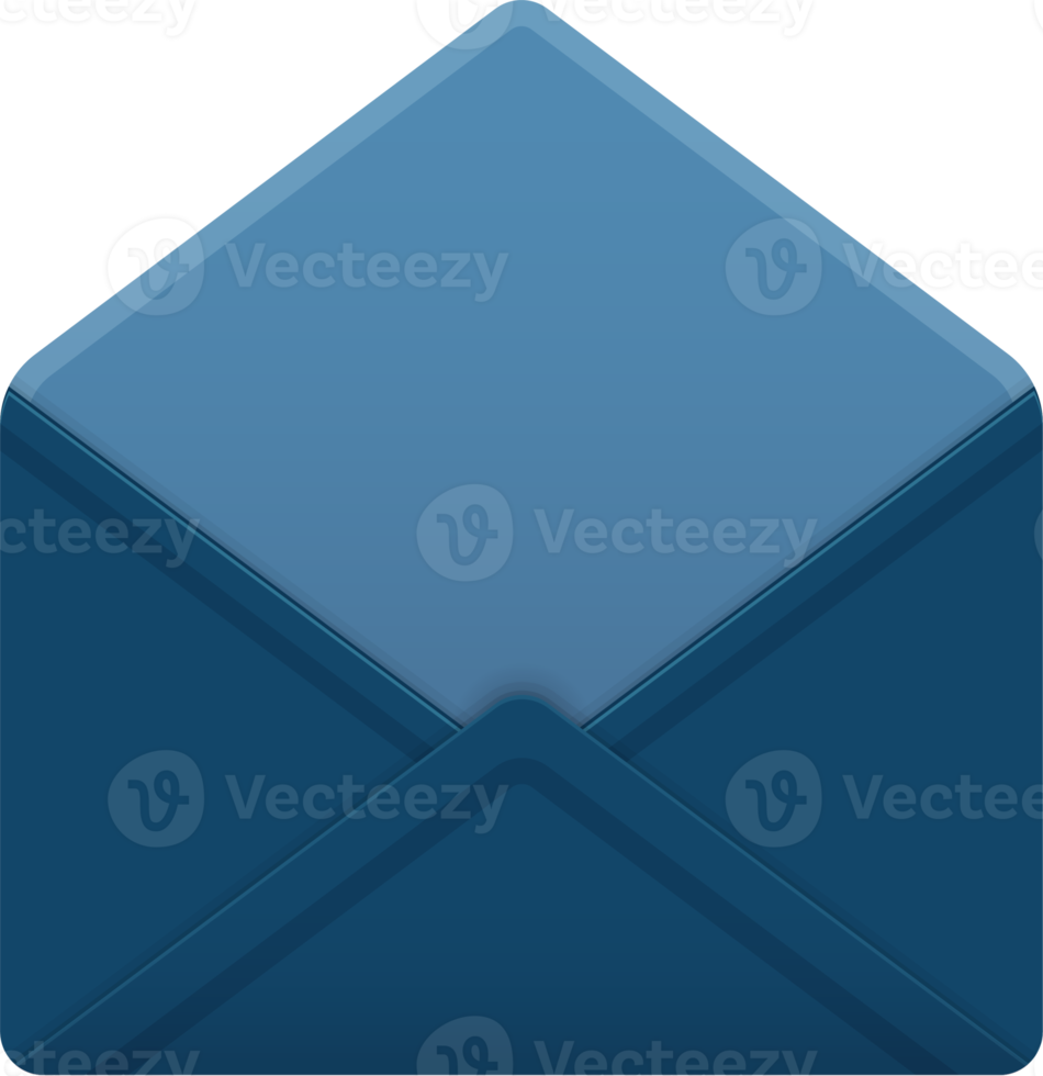 envelope with paper card illustration design. png