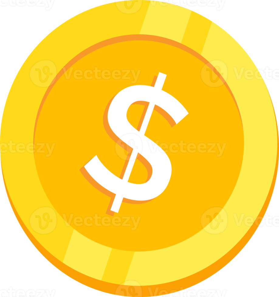 Coin and money cash icon png