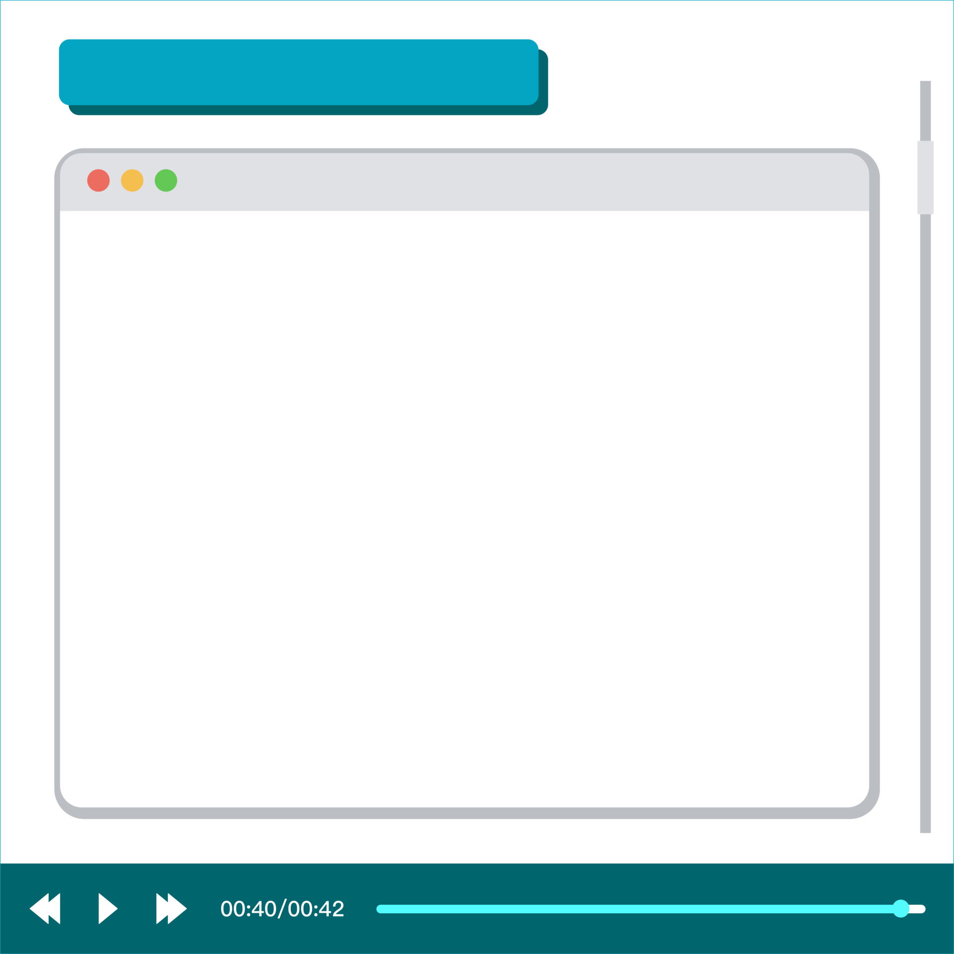 Design software windows web window screen mockup video player mockup