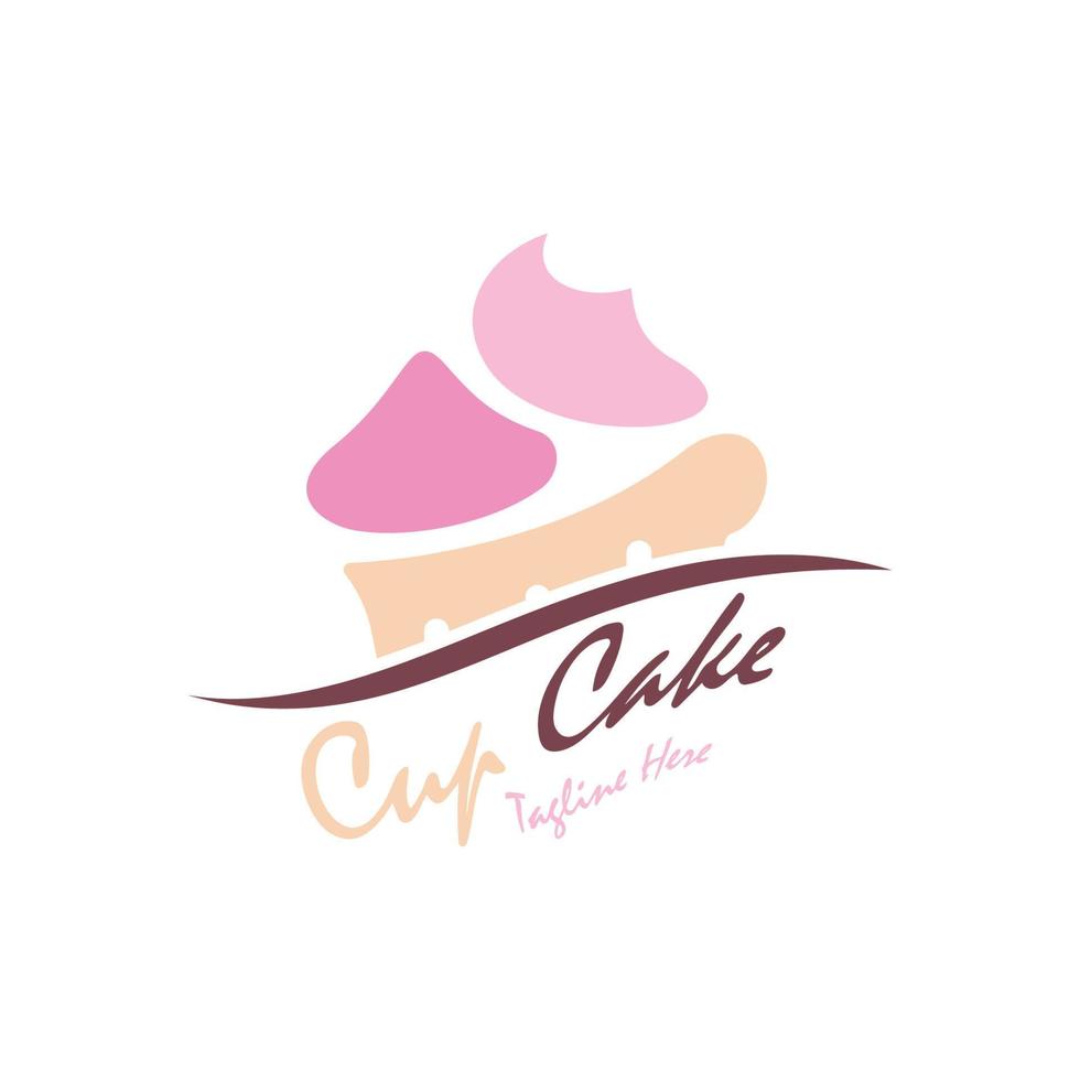 Cupcake Logo design vector illustration template. Cupcake bakery icon.cake store,caker shop ,vector