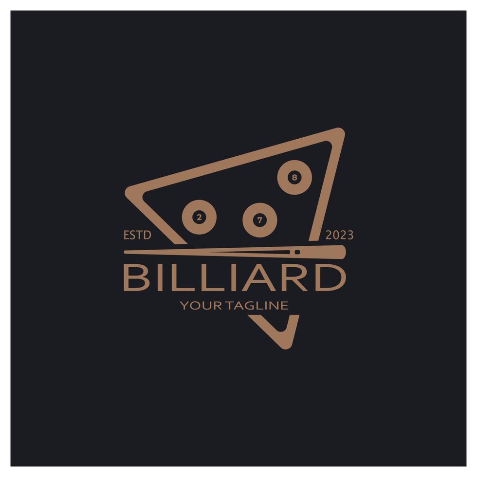 simple billiards logo template illustration with billiard balls and sticks,design for billiards booth,billiards business,bills competition,mobile billiards game,app,badge,billiards sport,vector vector