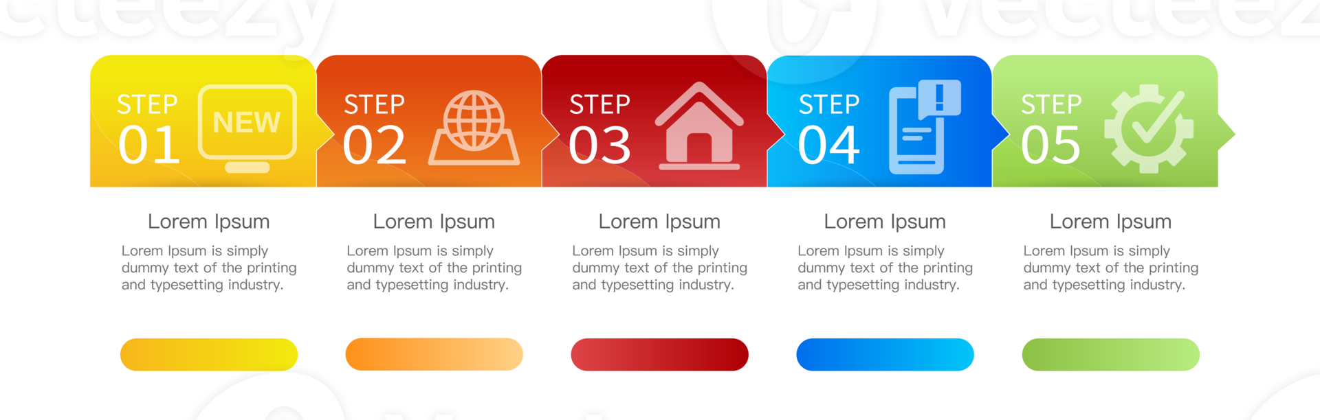 Infografica flusso grafico modello con icone e pulsante.opzioni e passaggi png