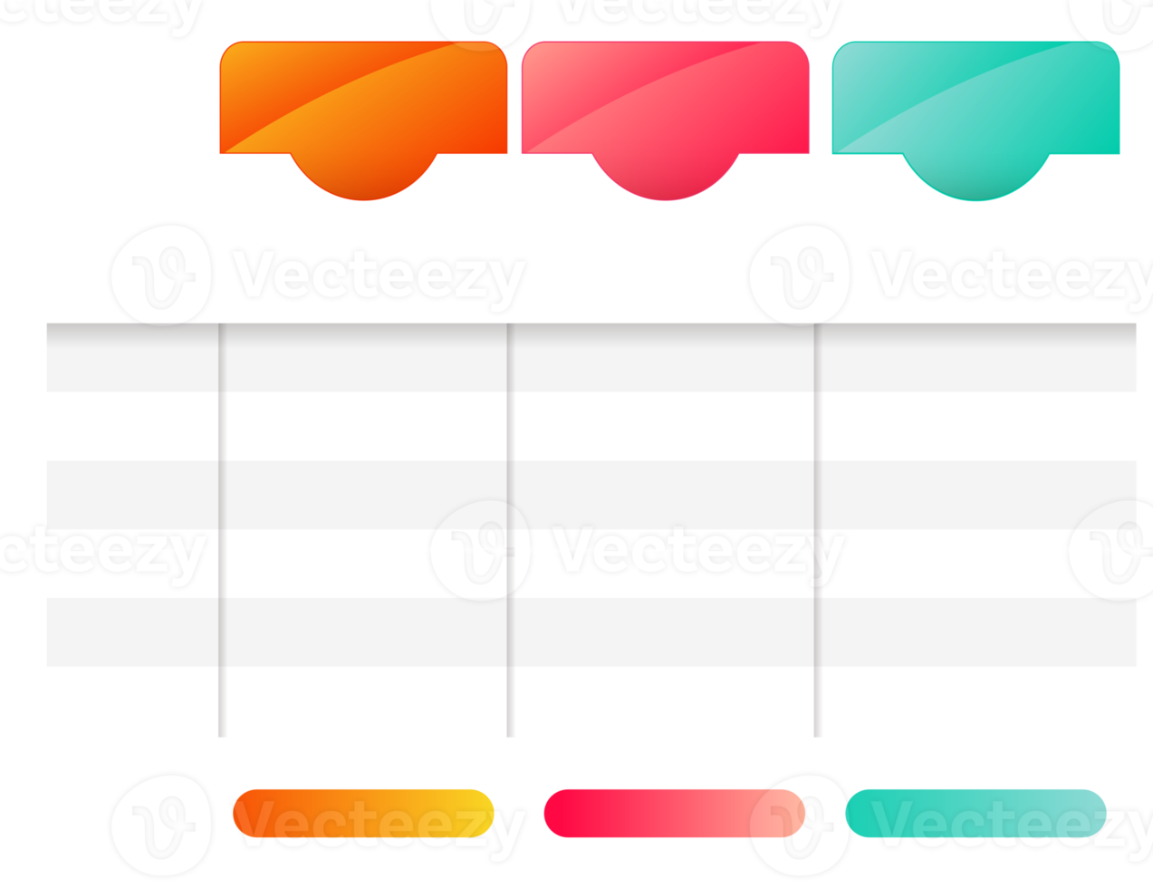 Pricing table infographic.illustration for website, web page. png