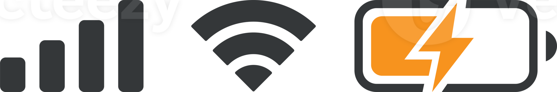 5G bar icon. Status bar symbol modern, simple for website design, mobile app, ui. png