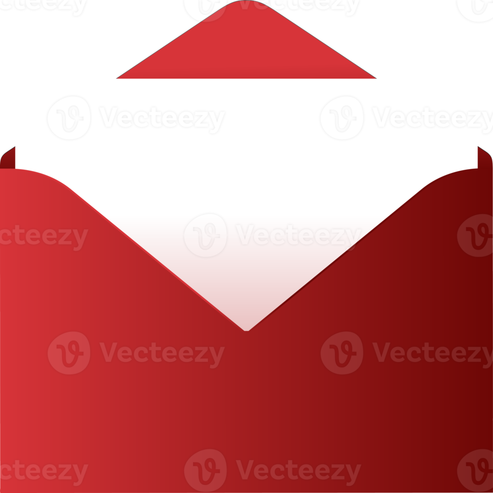 envelope with paper card illustration design. png