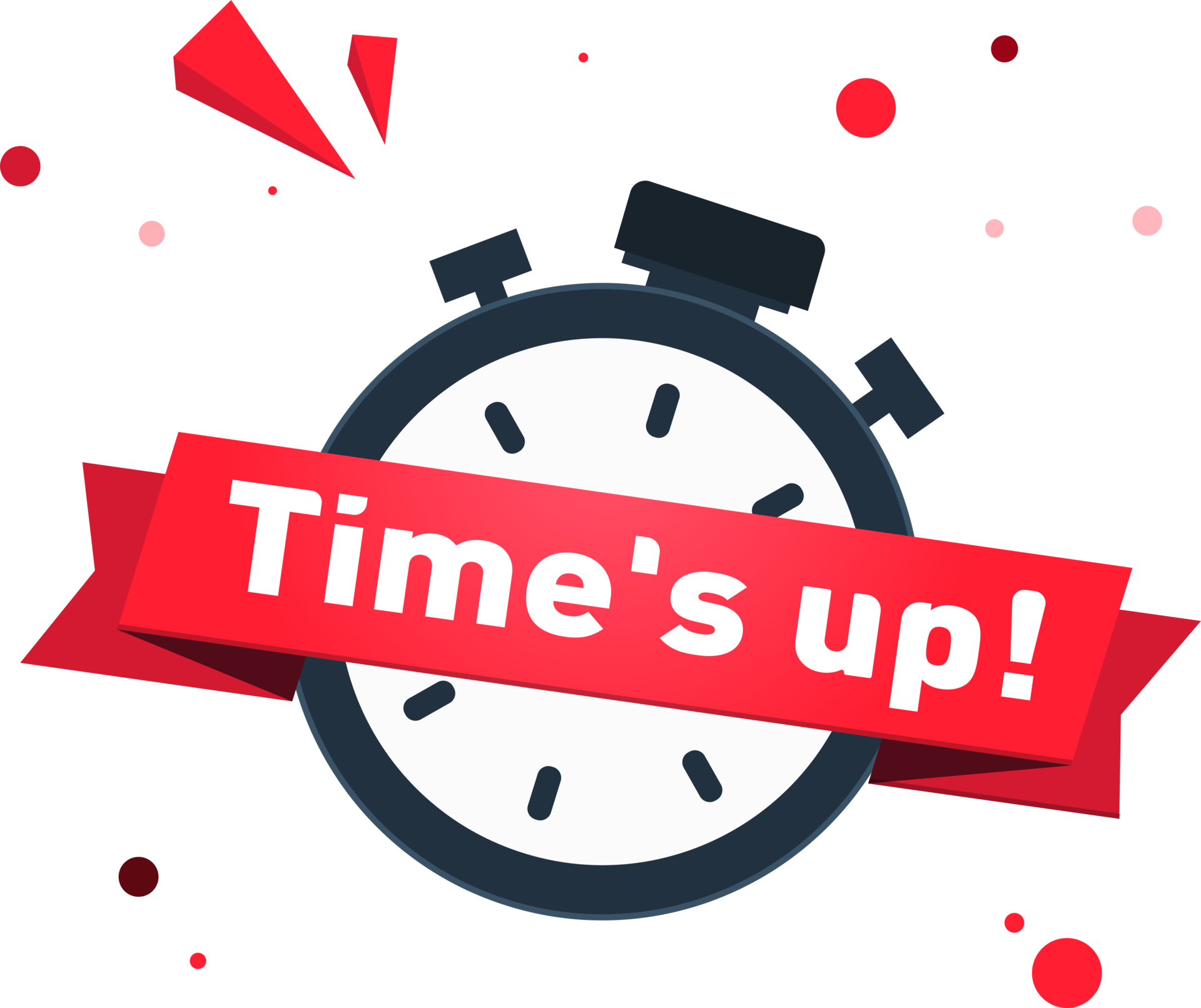 Time's up and watch 3D icon .Timer .clock symbol illustration 21353306 PNG