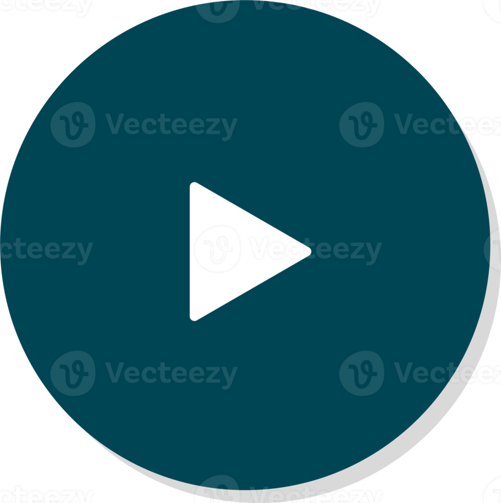 Play button icons. For website and mobile apps png