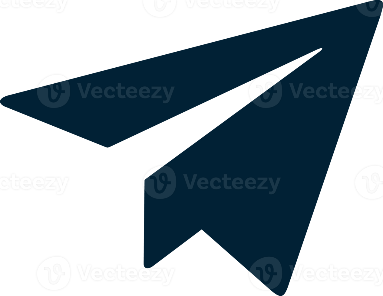Paper airplane icon for sending messages in UI design and web applications. png