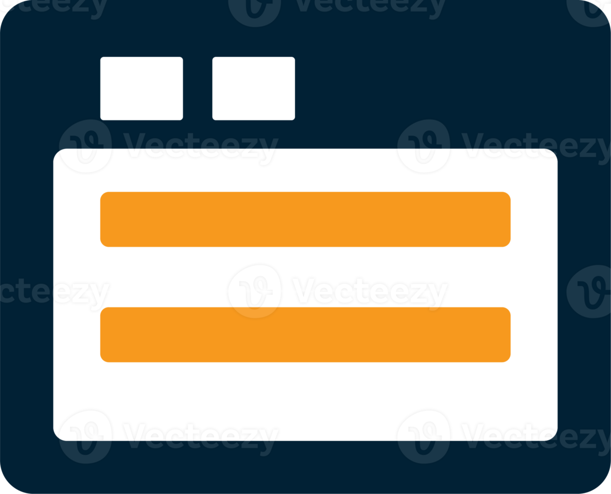 Employee ID card icon for UI design and web applications. png