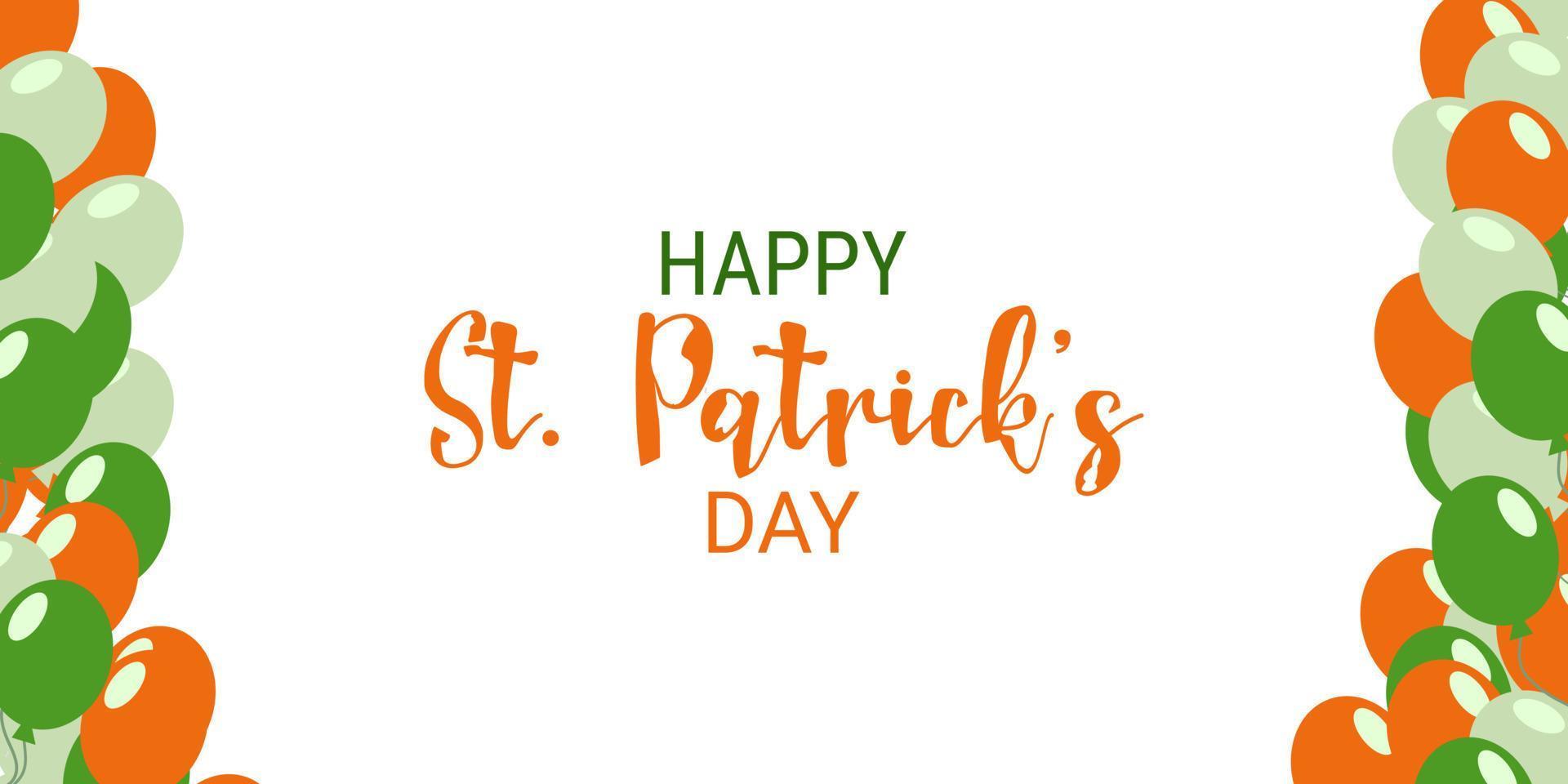 Composition for St. Patrick's Day poster template vector