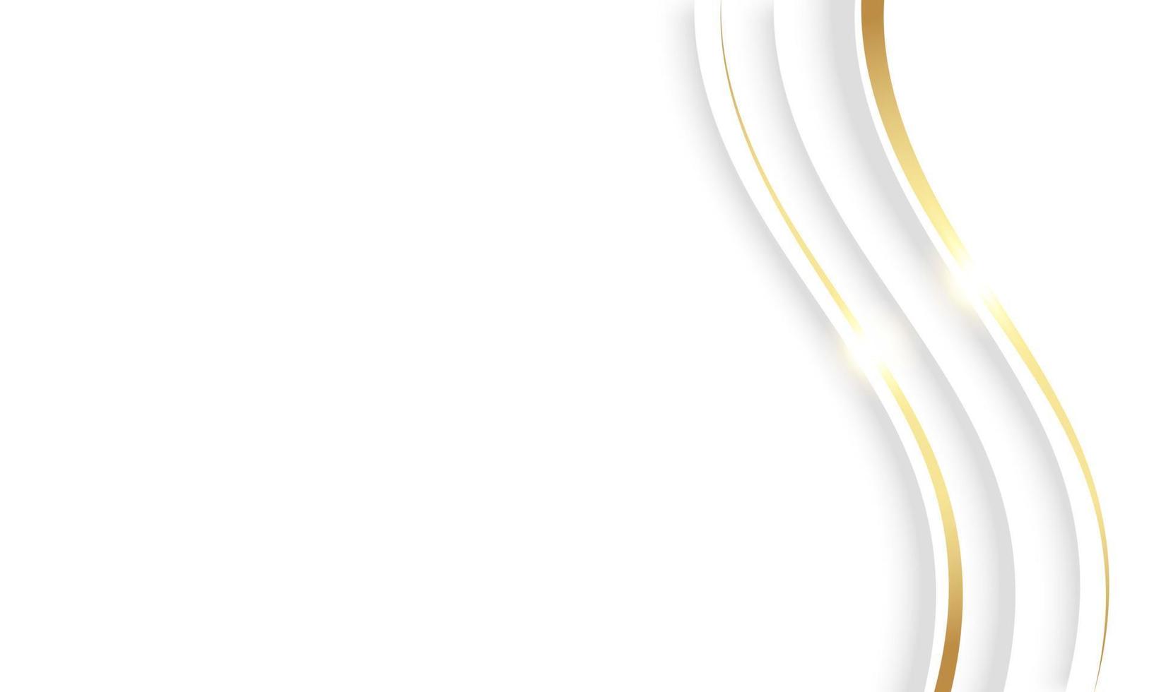 Luxury Gold White Background Design. vector
