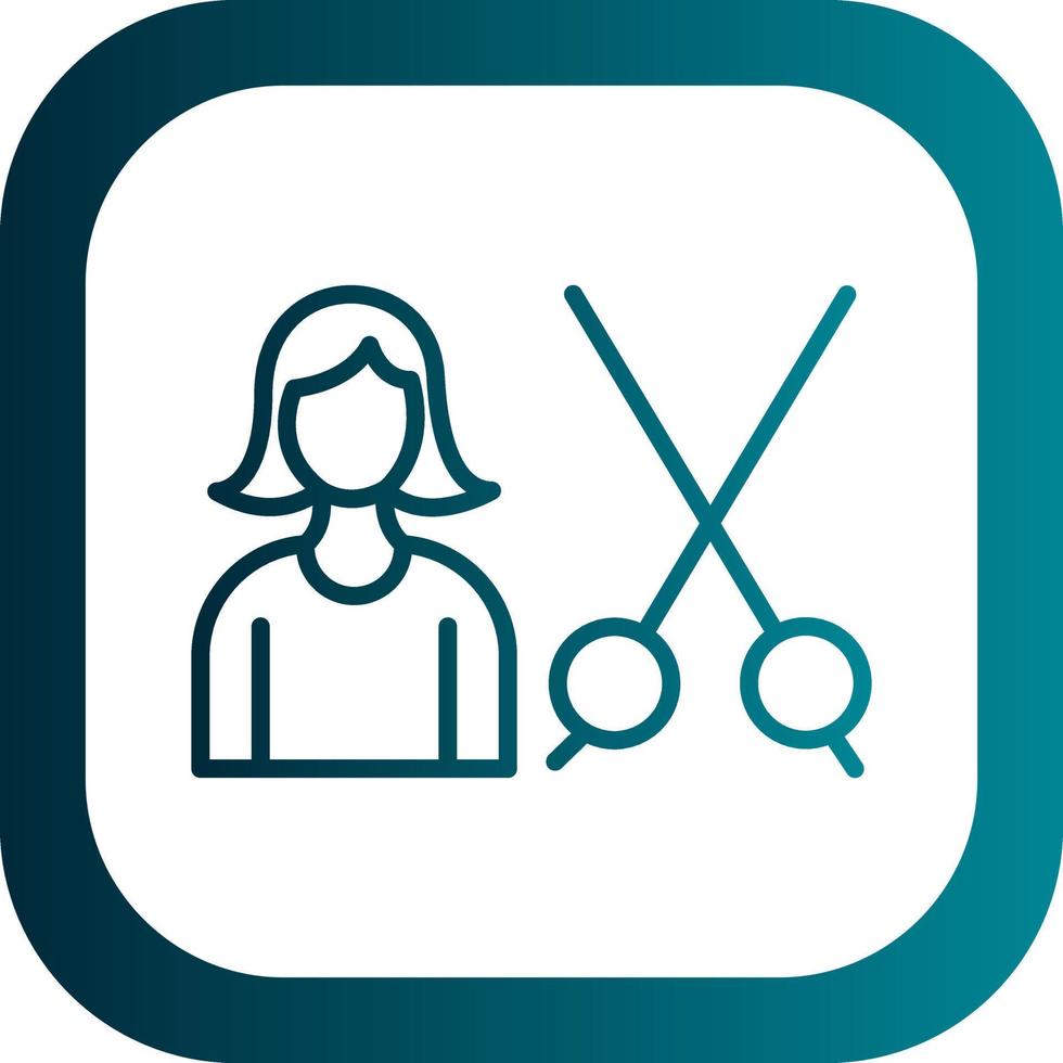 Hair Treatment Vector Icon Design
