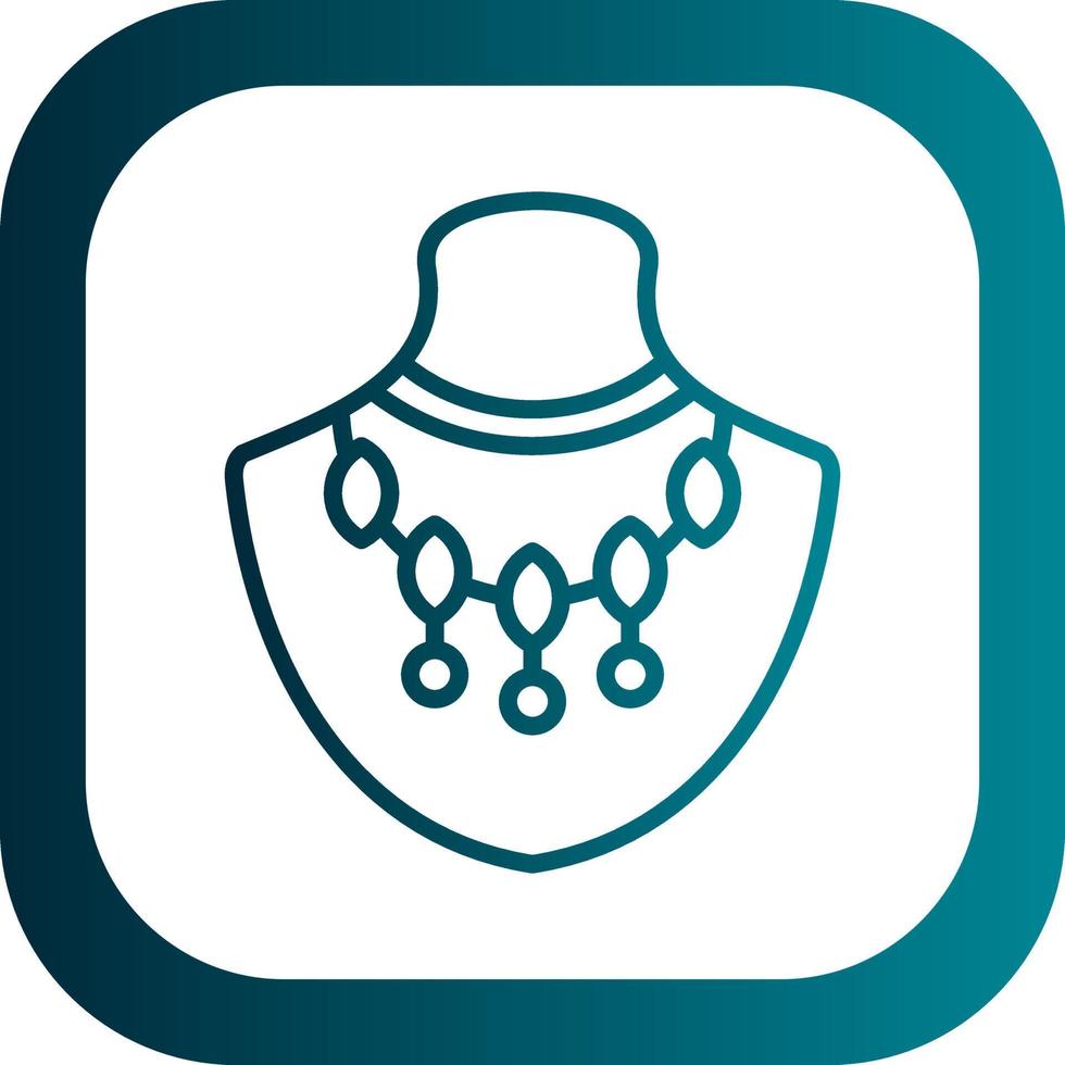 Necklace Vector Icon Design
