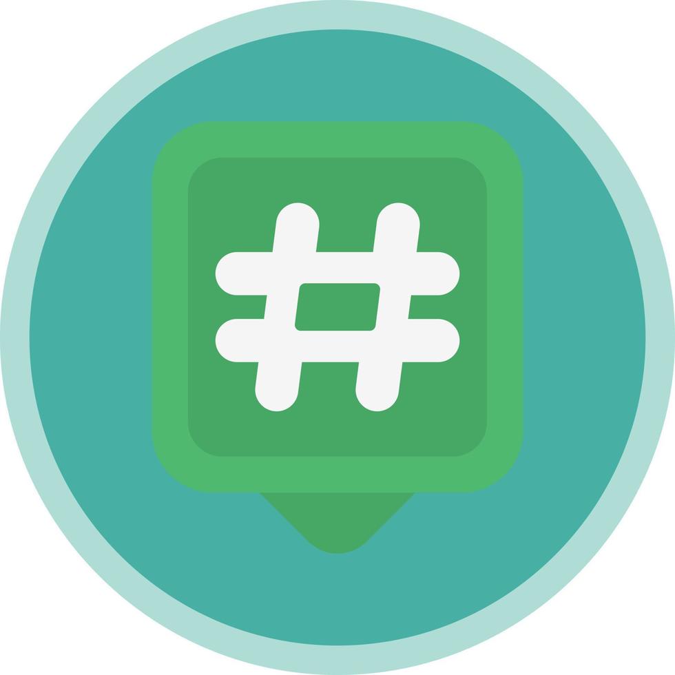 Hashtags Vector Icon Design