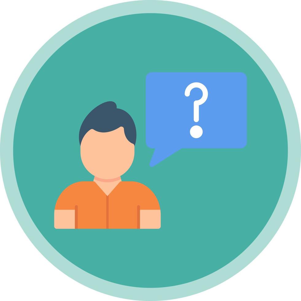 Ask Vector Icon Design