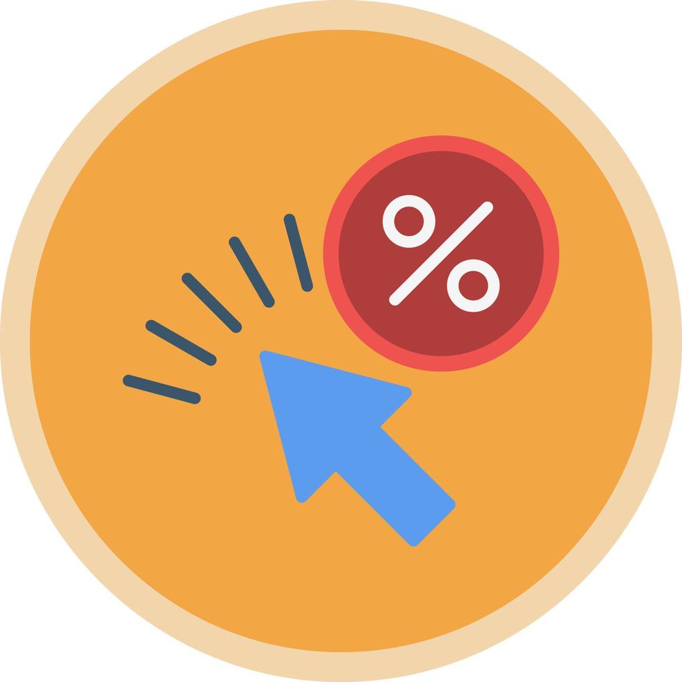 Click Through Rate Vector Icon Design