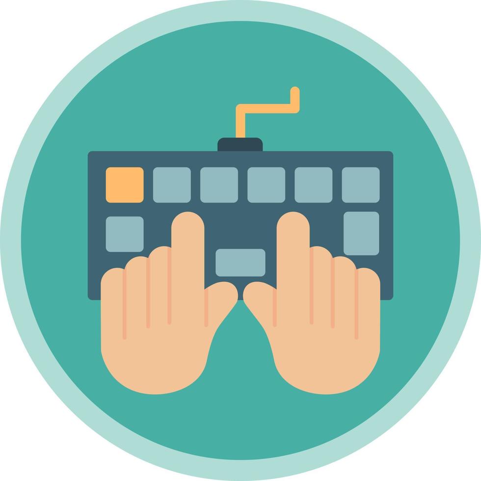 Data Entry Vector Icon Design