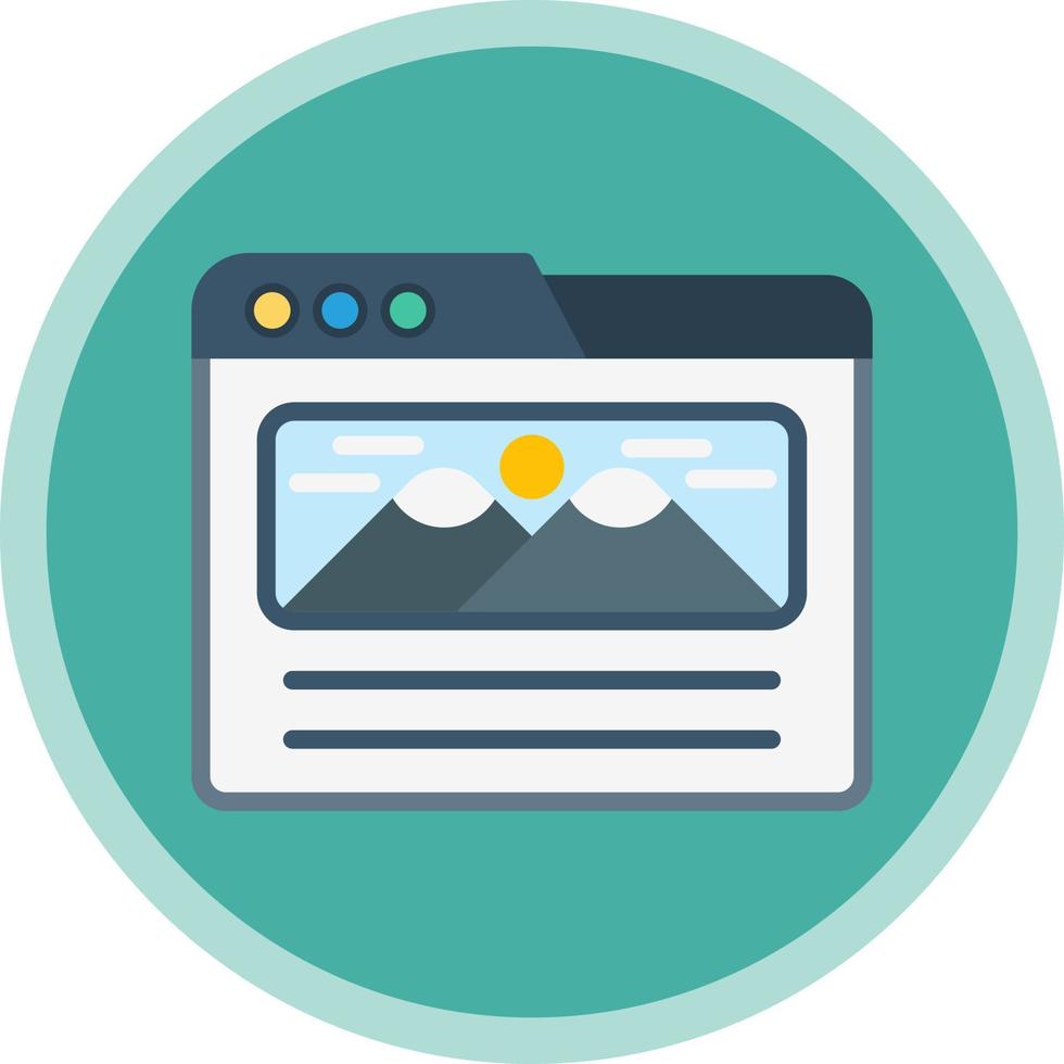Landing Page Vector Icon Design