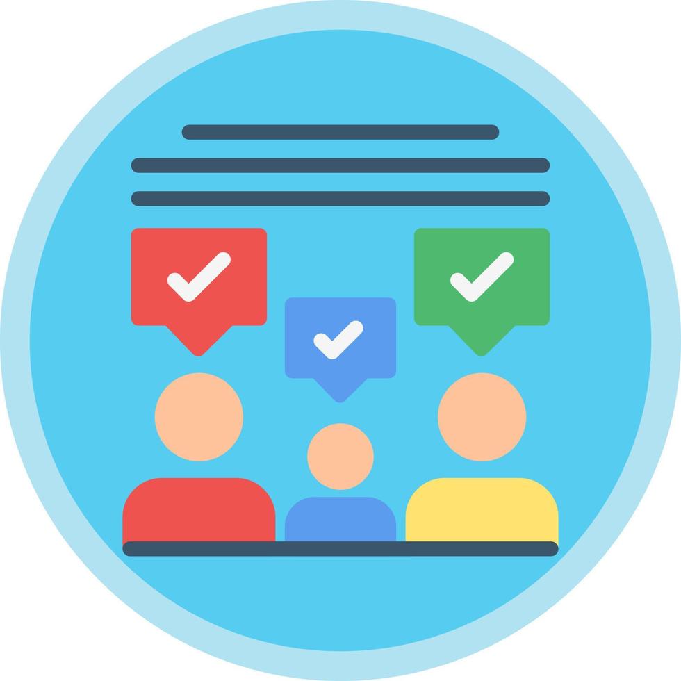 Audience Feedback Vector Icon Design