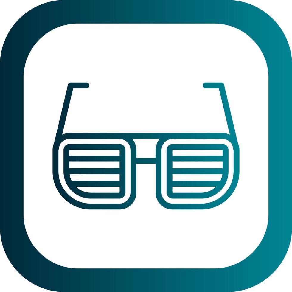 Fun Glasses Vector Icon Design