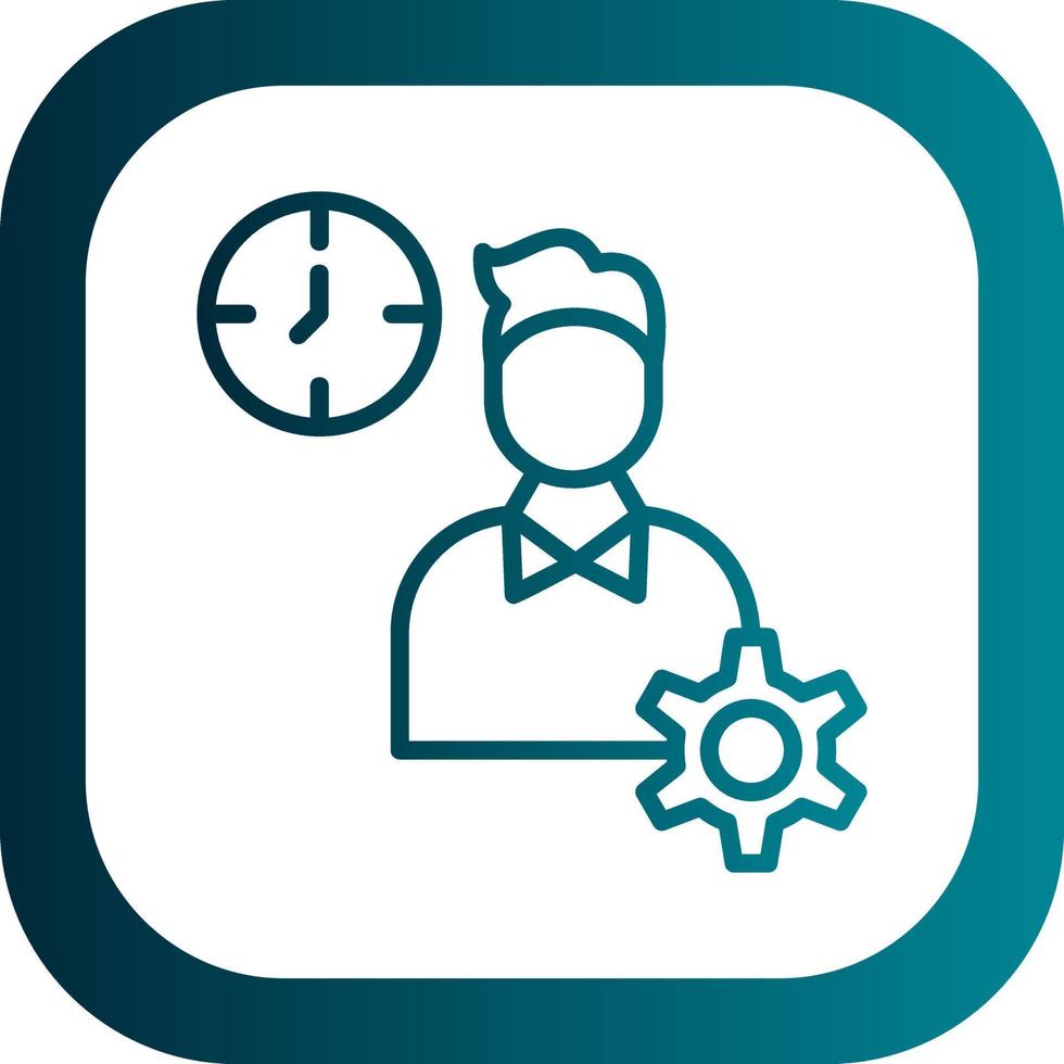 Productive Work Vector Icon Design