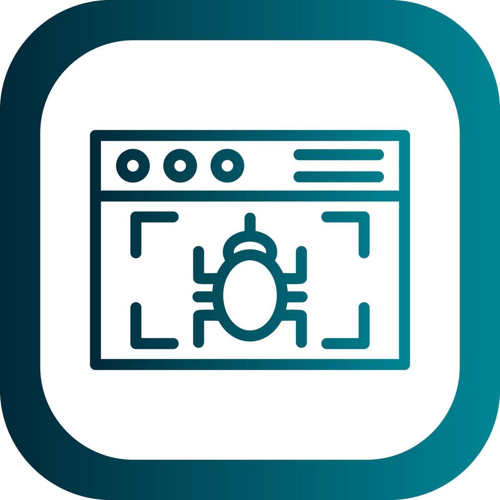 Virus Detection Vector Icon Design